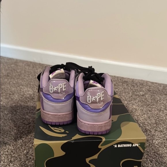 Bape Purple Sneakers Classic Design